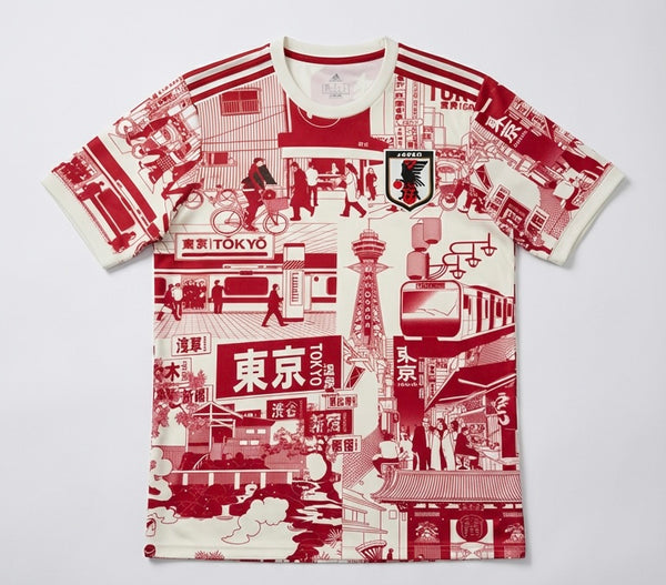 JAPON - MAILLOT CONCEPT 2023/24 ROUGE ET BLANC